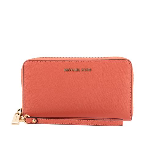 coral Michael Kors wallet